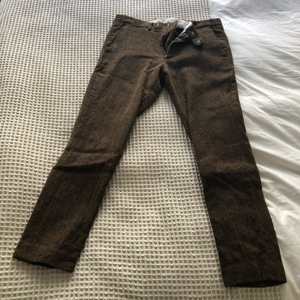 Wool/cotton trousers